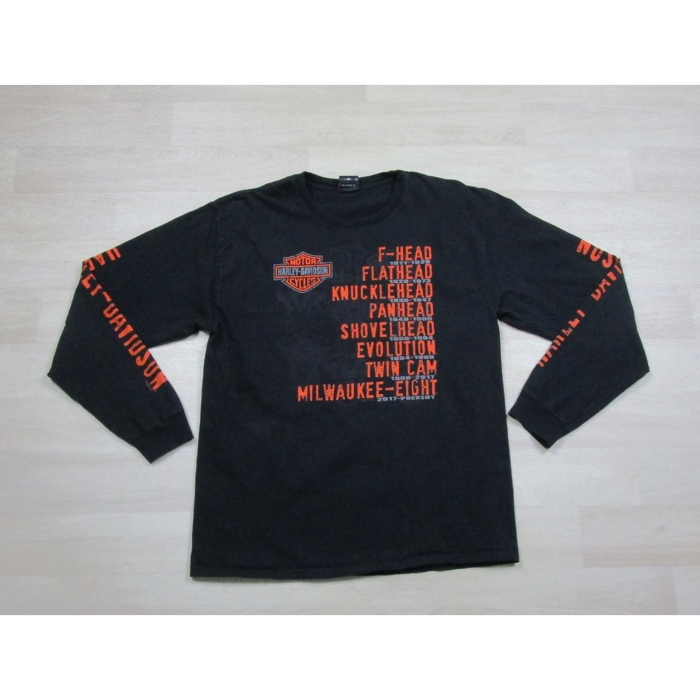 Harley-Davidson Motorcycles T Shirt Men's (M) Biker Long Sleeve Ohio 2019